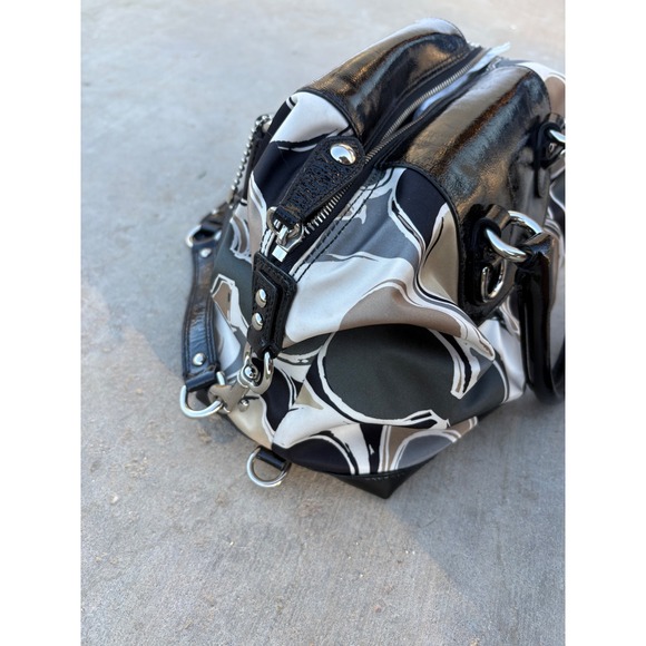 Coach Ashley Satchel and Wallet Set Grey Black Abstract F17650 - Picture 3 of 7